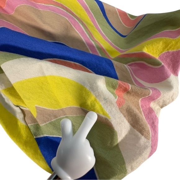 Sincerely Jules Psychedelic Abstract Puff Sleeve Mini Dress Women’s Small - Picture 11 of 12